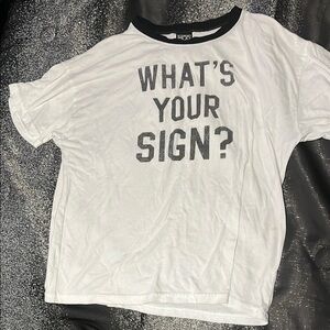 Modern Lux White Tee with Black Graphic